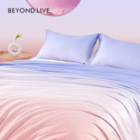 博洋幻彩时空·紫长绒棉四件套200*230cm60支长绒棉套件床单被套枕头套床上四套件