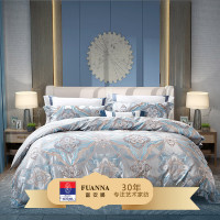 富安娜素提四件套-特洛伊1.5m床床单被套枕头套家用双人床上用品套件