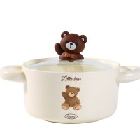 熙尚陶瓷 小萌熊泡面碗!