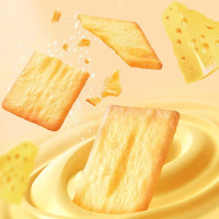 壹得利 岩烧芝士脆饼干休闲小吃 50包!