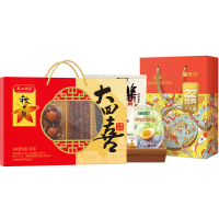 无穷22周年经典礼盒373g+大四喜腊味礼盒500g 套装组合员工福利慰问礼!