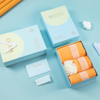 YOZO优竹世家 艾米-4 三件套(毛巾*1+方巾*2)!