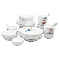 Corelle Brands康宁 冰萃玲珑-盛世鸣和餐具42件套CB-BSSM42/KZ/LS