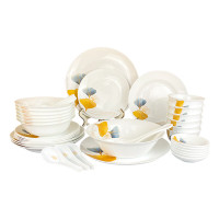 Corelle Brands康宁冰萃玲珑 金银杏餐具38件套CB-BSYX38/KZ/LS
