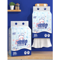 蓝漂萌宠系列悬挂式厨房抽纸1提400张2层200抽LP-49495白色厨房挂式抽纸1提袋装