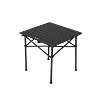 牧高笛山享方形铁质蛋卷桌S曜石黑NX24665034户外露营野餐家庭朋友聚会