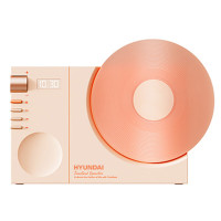 HYUNDAI韩国现代时光黑胶唱片时钟蓝牙音箱YH-F170