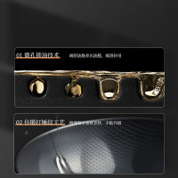 炊大皇臻钻铁炒锅32cm(带盖) CG32ZZT