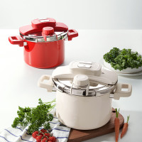 德世朗 钛珐琅高压多用锅6LDFS-G845-WH/RD