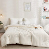 洁丽雅肌理棉感抑菌被-云絮白CP1687