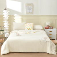 洁丽雅高密轻奢提花柞蚕丝被白色CP3479