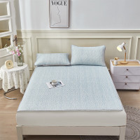 洁丽雅经典乳胶凉席三件套湖光山色-绿CP2768