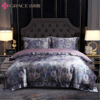 洁丽雅100S高奢真丝印花套件-普罗旺斯JLY-YHK626