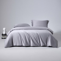 无印良品120纱极致棉双面四件套MJ-T2025-0280锦缎灰