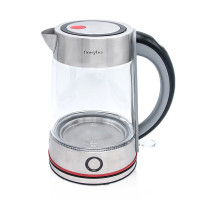 finsybo海纳姆电热水壶 F-EKG-17 食品用304不锈钢+高透清洁玻璃烧水壶