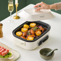 finsybo萝赛塔多功能料理锅 F-EG04 一机多用 煎、炒、煮、炸、炖、焖、涮