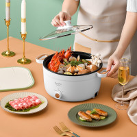 finsybo杜欧多功能电火锅 电煮锅F-EHP4A 一机多用 火锅粥炒菜煲汤煎煮面