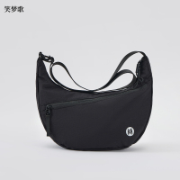 笑梦歌斜挎包女士新款通勤轻量化高级感饺子包单肩户外大学生包包 弯月牛角斜挎包MG5001