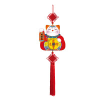 福人福地 家居挂饰-大招财猫挂件 招财猫大号中式家居挂饰客厅办公室装饰品挂件BD.23.01.01