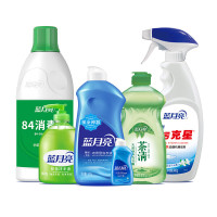 蓝月亮洗护5.36斤(洗衣液+油污克星+洗手液+84消毒液+芦荟+洗洁精)81000737