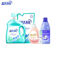 蓝月亮4150g 洗衣液2kg+1kg袋装+洗衣机清洁600g+内衣洗500g+免洗抑菌洗手液50g81000665