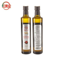 红果实新疆食用油有机红花籽油500ml 适合中式高温烹饪玻璃小瓶油