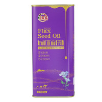 红果实新疆有机亚麻籽油1L食用油冷榨月子油 适用于孕妇儿童 可口服