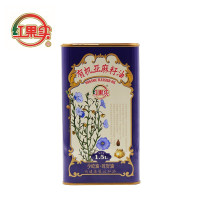 红果实 新疆有机亚麻籽油1.5L罐装食用油 有机食品认证 可口服 月子油