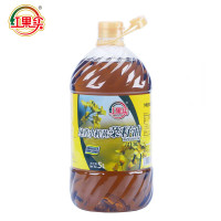 红果实新疆纯香小榨黄菜籽油5L食用油物理压榨 非转基因