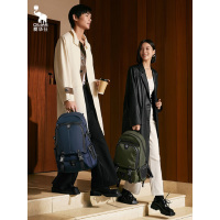 爱华仕(OIWAS)双肩包大容量双肩包17.3英寸电脑包男女商务休闲旅行通勤背包OCB5095 黑色/绿色/蓝色