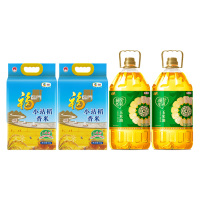 中粮福临门 米油套40斤 福至心礼玉米油5L*2 小站稻香米5kg*2 健康营养家庭装 健康好米粒粒饱满天然香甜