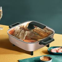 爱仕达(ASD)多功能电火锅如意不粘四方锅5L-AH-F15J905