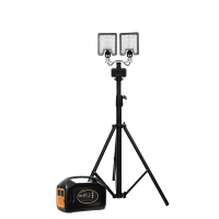 华燏 HY-1057 18.5V 2×60W IP65 光源类别LED 锂电池供电 光源色温5700k白光 多功能照明装置 (计价单位:台) 黑色