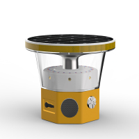 华燏 HY-BZD1060 3.7V 0.5W IP66 0.3Hz LED 太阳能声光警示灯(计价单位:盏)黄色