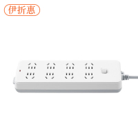伊折惠 YZHGW-0911 总控8位 3米 电压250V电流10A 插排 (计价单位:个) 白色