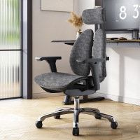 普格瑞司W09Ultra人体工学椅电脑椅办公椅可躺双背椅灰色