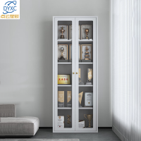 点云星辰DD-31文件柜办公柜员工柜钢制铁皮柜资料柜办公室档案柜储物柜白色通玻长800*宽450*高2000mm厚6mm