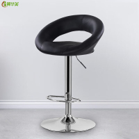 冀华美0214—升降椅可旋转吧台椅高脚凳现代简约前台接待吧椅