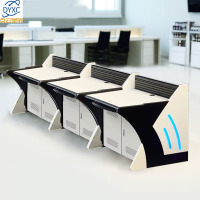 点云星辰弧形监控台操作控制台指挥中心调度台安防中控台值班工作台 三联