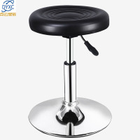 点云星辰时尚吧台椅酒吧椅前台椅子吧台凳子高脚凳可升降圆盘吧台椅-固定脚