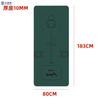 大唐御健身垫加厚加宽折叠运动垫055仰卧起坐垫-1830*800*10mm[体位线+捆绳]