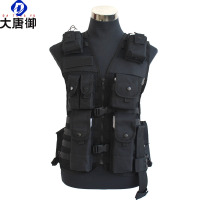 大唐御13携行具通用款战术背心水墨纹单兵战斗携行具 多功能轻便战术(2件装)-纯黑通用62x45cm
