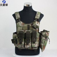 大唐御16式携行具钢丝快拆三旦夹术背心防护训练马甲武夏钢丝多功能负重携行装备星(2件装)-林地星空50x46cm