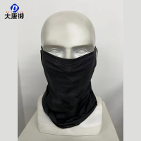 大唐御0729-户外摩托车骑行面罩防风防晒冰丝面罩挂耳脸基尼自行车冰感脖套男黑色