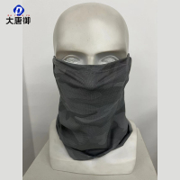 大唐御0729-户外摩托车骑行面罩防风防晒冰丝面罩挂耳脸基尼自行车冰感脖套男灰色