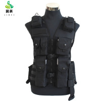 冀美13携行具通用款战术背心水墨纹单兵战斗携行具 多功能轻便战术(2件装)-纯黑通用62x45cm