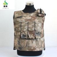 冀美防旦背心四旦夹马甲防旦服外皮训练迷彩战术防护外背心(2件装)-荒漠星空四弹夹