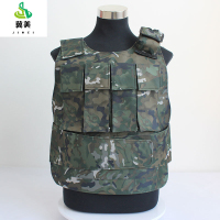 冀美防旦背心四旦夹马甲防旦服外皮训练迷彩战术防护外背心(2件装)-武夏水墨纹四弹夹