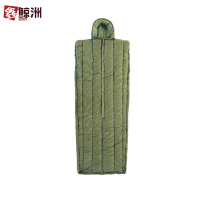 鑫鲸洲0729-户外野营1.5KG睡袋应急大衣睡袋耐磨保暖防潮防寒加厚大衣睡袋军绿