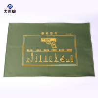 大唐御0729-擦木仓垫布军绿色多功能防水防潮帆布垫械具分解工具垫 军绿92式尺寸70*100cm 3条装